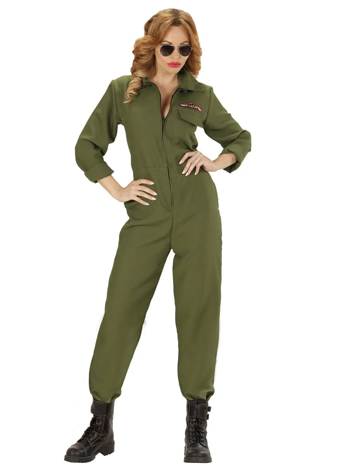 Disfraz de Piloto Aviación Mujer Militares y Soldados Widmann